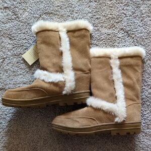 NWT Sonoma Life+Style Tan Winter Boots Size 8.5M